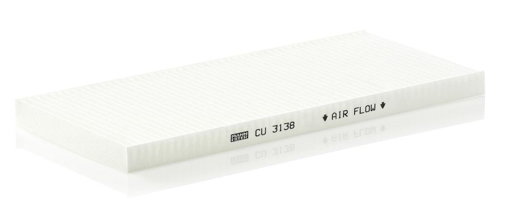 MANN-FILTER CU 3138 Pollen filter Particulate Filter, 308 mm x 140 mm x 17,5 mm