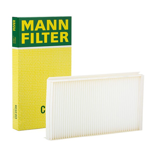 MANN-FILTER CU 3139 Pollen filter Particulate Filter, 320 mm x 173 mm x 31 mm