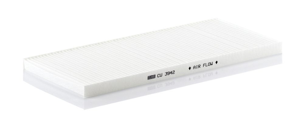 MANN-FILTER Particulate Filter, 385 mm x 170 mm x 17 mm Width: 170mm, Height: 17mm, Length: 385mm Cabin filter CU 3942 buy