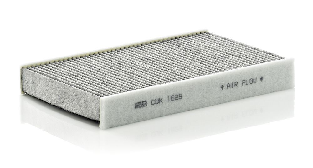 CUK 1629 MANN-FILTER Filtro abitacolo Filtro al carbone attivo, 238 mm x  153 mm x 32 mm ▷ AUTODOC prezzo e recensioni