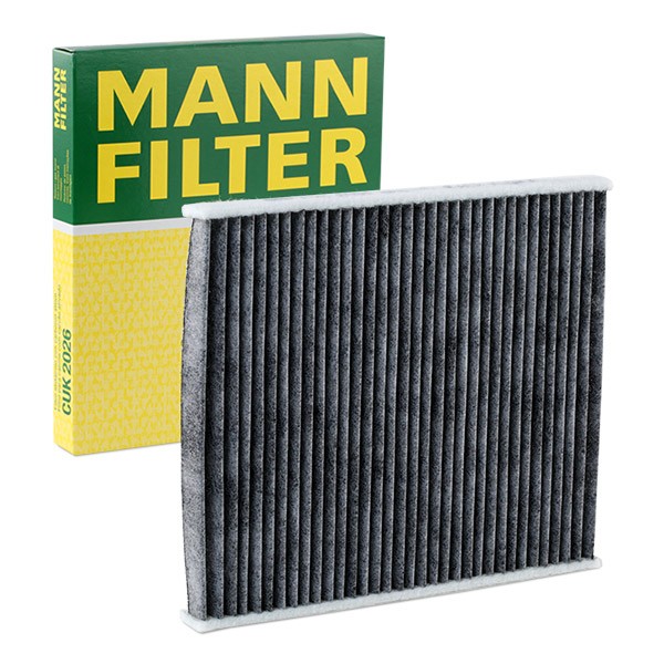 CUK 2026 MANN-FILTER Pollen filter FIAT Activated Carbon Filter, 205 mm x 177 mm x 18 mm