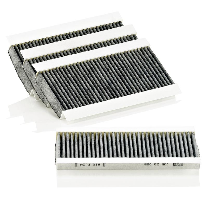 MANN-FILTER Activated Carbon Filter, 214 mm x 93 mm x 19 mm Width: 93mm, Height: 19mm, Length: 214mm Cabin filter CUK 22 008-4 buy