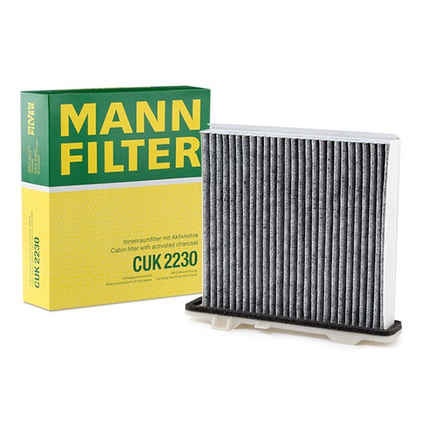 MANN-FILTER CUK 2230 Pollen filter Activated Carbon Filter, 214 mm x 216 mm x 45 mm
