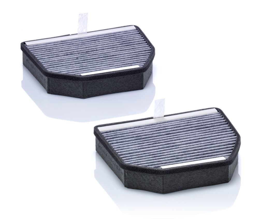 MANN-FILTER Activated Carbon Filter, 199, 212 mm x 212, 189 mm x 40 mm Width: 212, 189mm, Height: 40mm, Length: 199, 212mm Cabin filter CUK 2241-2 buy