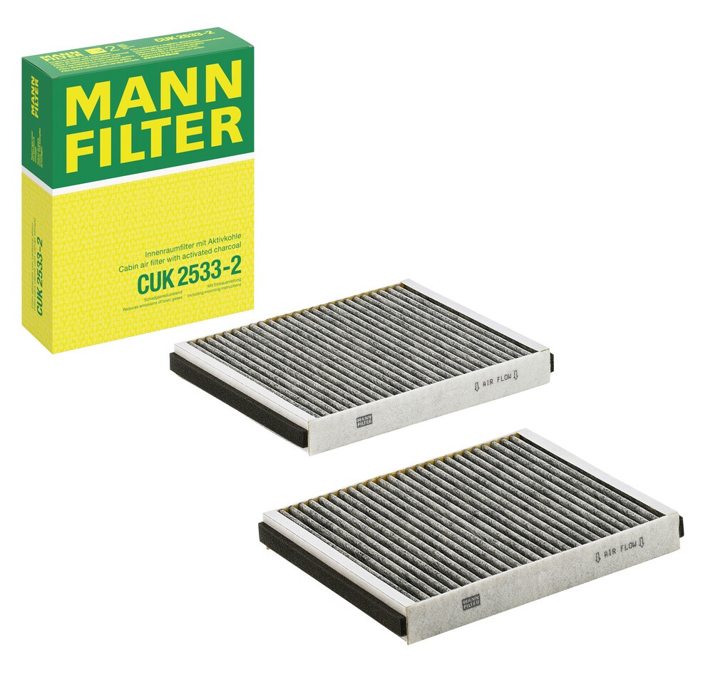 MANN-FILTER Filtre d'habitacle BMW,ALPINA,ROLLS-ROYCE CUK 2533-2 64116809933,64116991537,64119163328 64119163329,64119272641,64119272642,64119163329