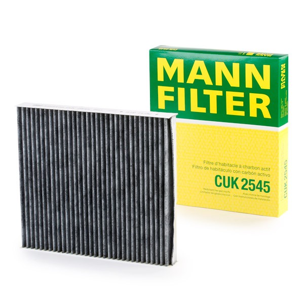 MANN-FILTER CU 2545 Filtro de habitáculo Filtro de partículas, 252 mm x 216  mm x 32 mm CU 2545