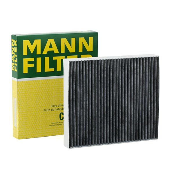 MANN-FILTER CUK 2559 Филтър за купе филтър с активен въглен, 240 mm x 209 mm x 35 mm Форд в оригинално качество
