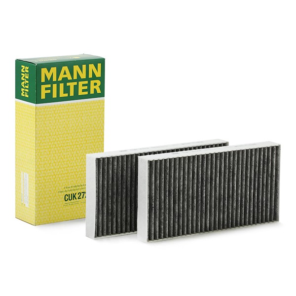 MANN-FILTER CUK 2723-2 Pollen filter Activated Carbon Filter, 266 mm x 133 mm x 30 mm