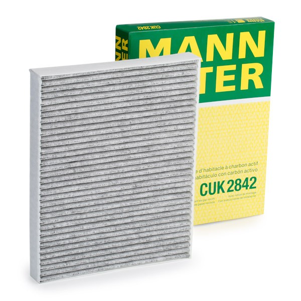 MANN-FILTER CUK 2842 Innenraumluftfilter Aktivkohlefilter Volkswagen in Original Qualität