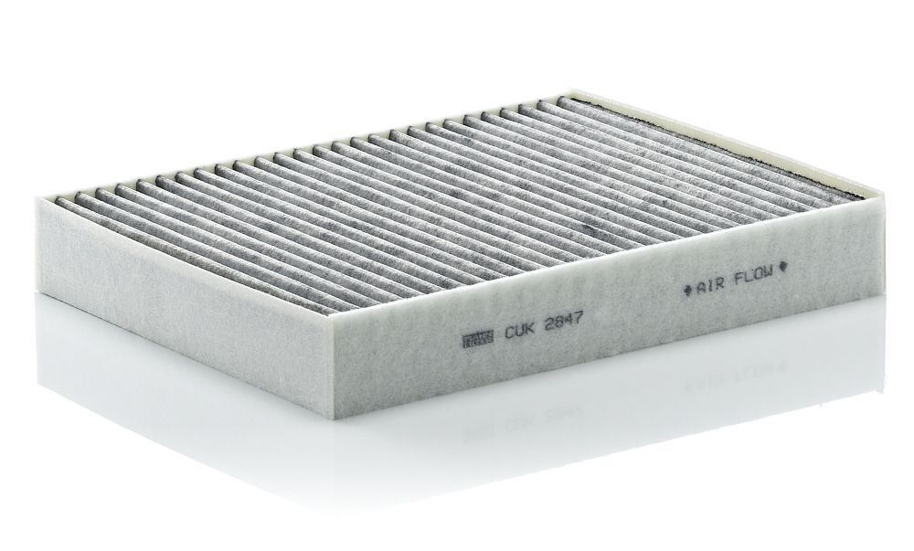 MANN-FILTER Activated Carbon Filter, 278 mm x 219 mm x 41 mm Width: 219mm, Height: 41mm, Length: 278mm Cabin filter CUK 2847 buy