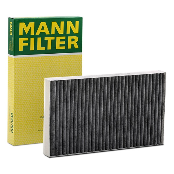 MANN-FILTER Activated Carbon Filter, 347 mm x 206 mm x 33 mm Width: 206mm, Height: 33mm, Length: 347mm Cabin filter CUK 3540 buy