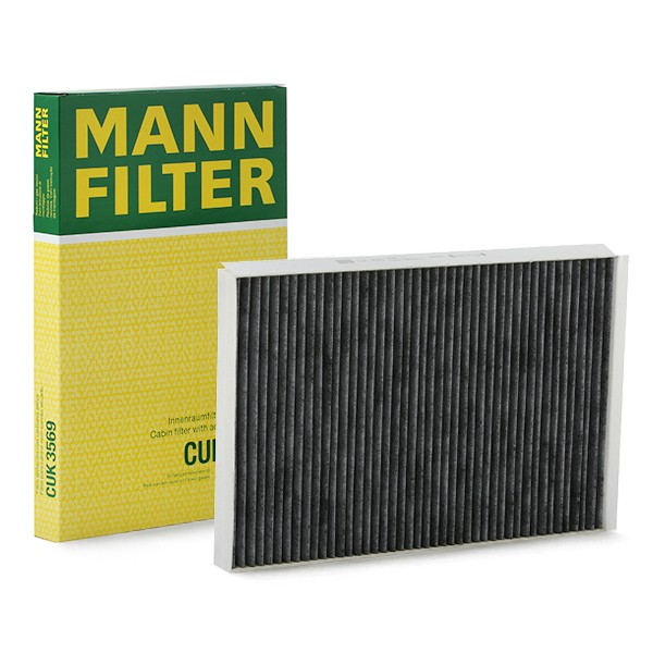 Original MANN-FILTER Innenraumfilter CUK 3569 Pollenfilter mit Aktivkohle Für PKW 