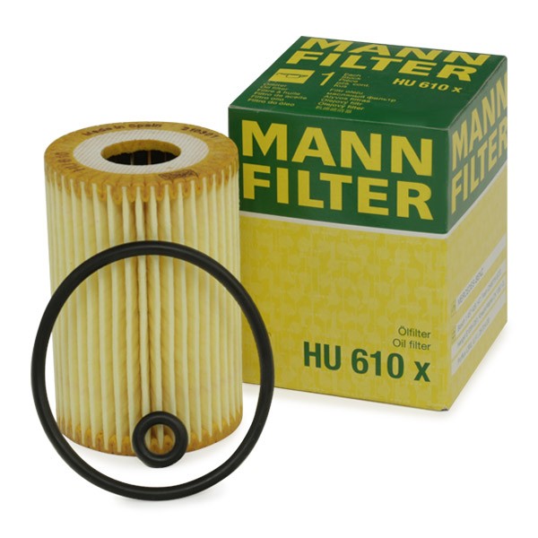 MANN-FILTER with seal, Filter Insert Inner Diameter: 22mm, Inner Diameter 2: 22mm, Ø: 52mm, Height: 78mm Oil filters HU 610 x buy