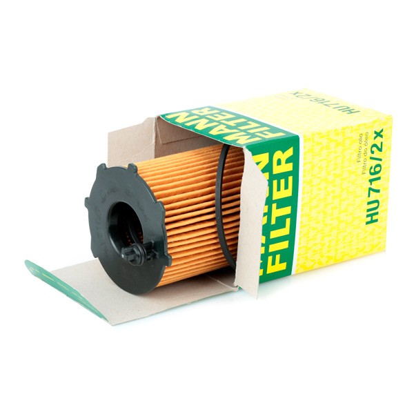HU 716/2 x MANN-FILTER Oil Filter with seal, Filter Insert