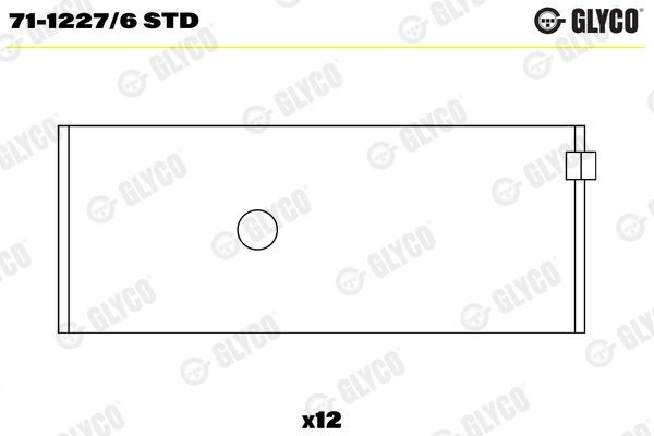 GLYCO 71-1227/6 STD Pleuellager für VOLVO N 10 LKW in Original Qualität