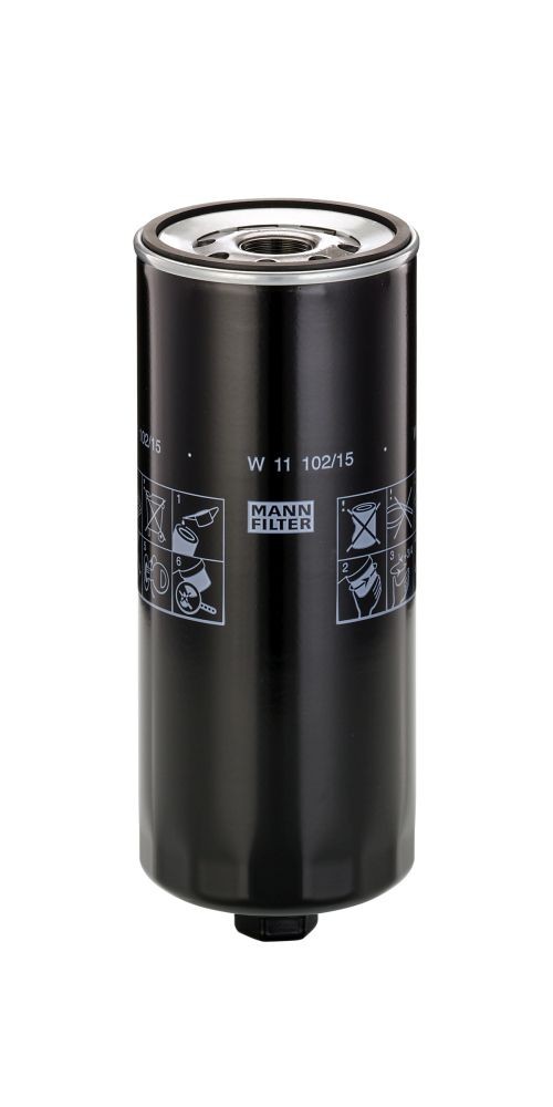 MANN-FILTER W11102/15 Oil filter 204205