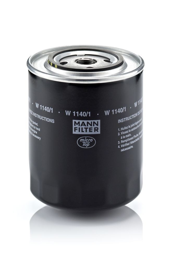 MANN-FILTER W 1140/1 Oil filter 3/4-16 UNF, with one anti-return valve, Spin-on Filter