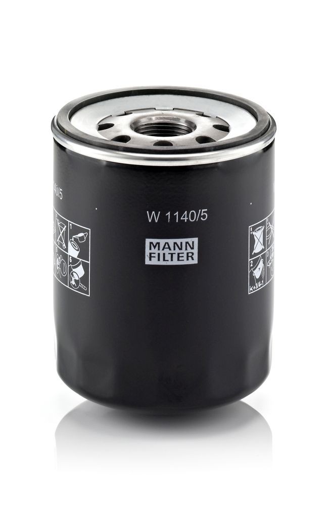 MANN-FILTER M 30 X 2, with one anti-return valve, Spin-on Filter Ø: 108mm, Height: 135mm Oil filters W 1140/5 buy