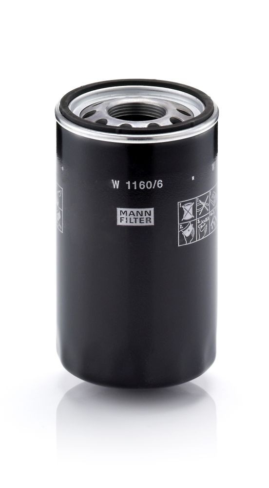 MANN-FILTER W1160/6 Filter, operating hydraulics 1931162