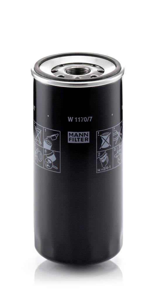 Iveco Oil filter MANN-FILTER W 1170/7 at a good price