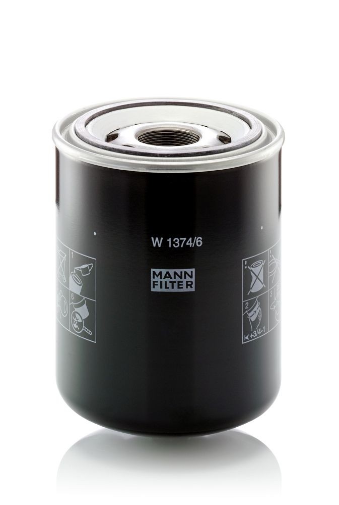 MANN-FILTER 136 mm Filter, operating hydraulics W 1374/6 buy