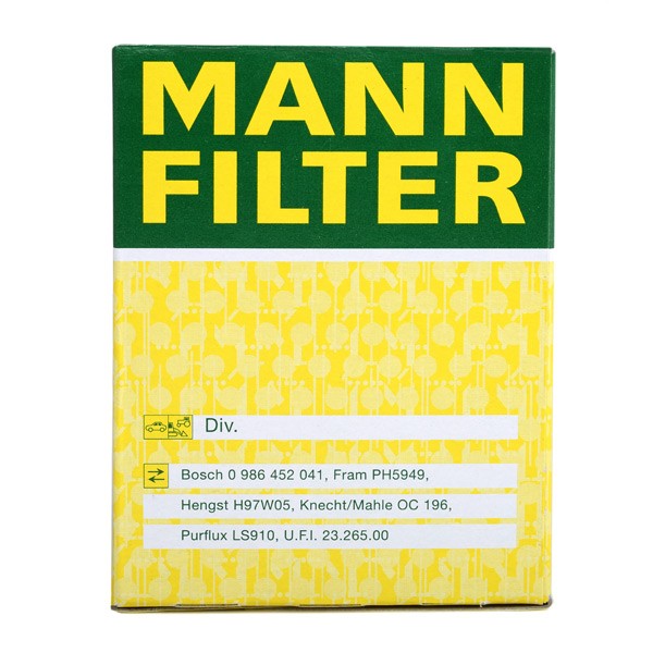 OEM-quality MANN-FILTER W 610/3 Engine oil filter