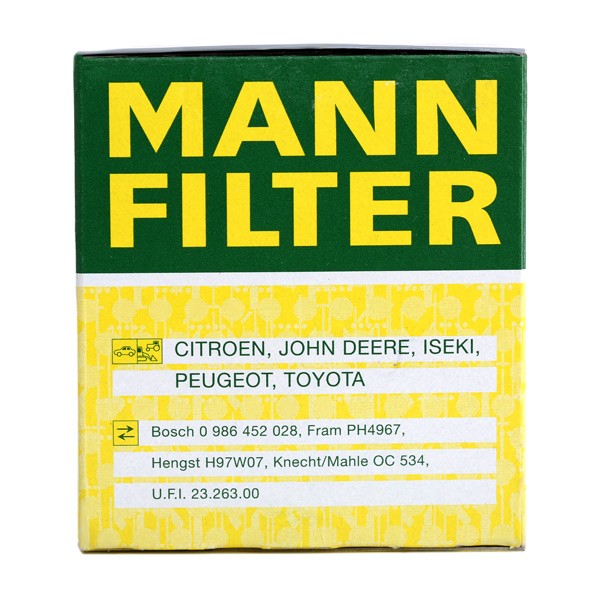 W 68/3 Filter für Öl MANN-FILTER in Original Qualität