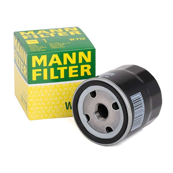 MANN-FILTER W 712 Маслен филтър 3/4-16 UNF, навиващ филтър Опел в оригинално качество