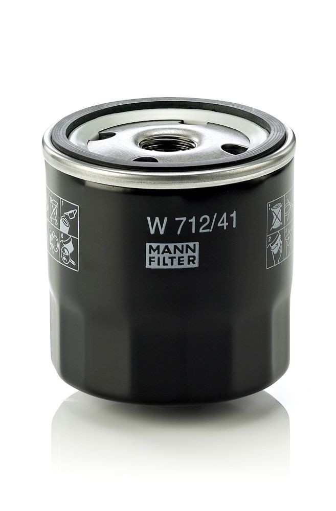 MANN-FILTER W 712/41 Oil filter M 18 X 1.5, Spin-on Filter