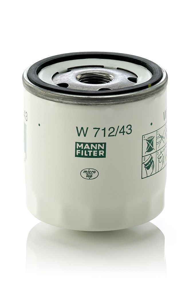 W71243 Oil filters MANN-FILTER W 712/43 review and test