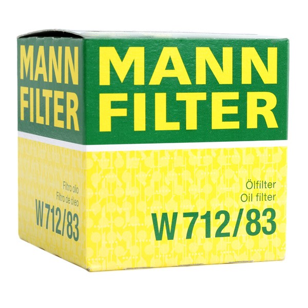 W712/83 Oil filter W 712/83 MANN-FILTER 3/4-16 UNF, with one anti-return valve, Spin-on Filter
