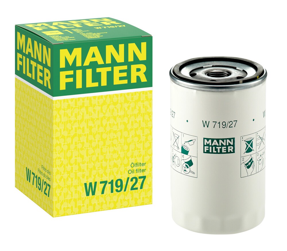 MANN-FILTER Filtre à huile FORD,MAZDA,JEEP W 719/27 04781452AA,04781452AB,04781452BB Filtre d'huile 4781452AA,4781452BB,00K04781452BF,K04781452AB