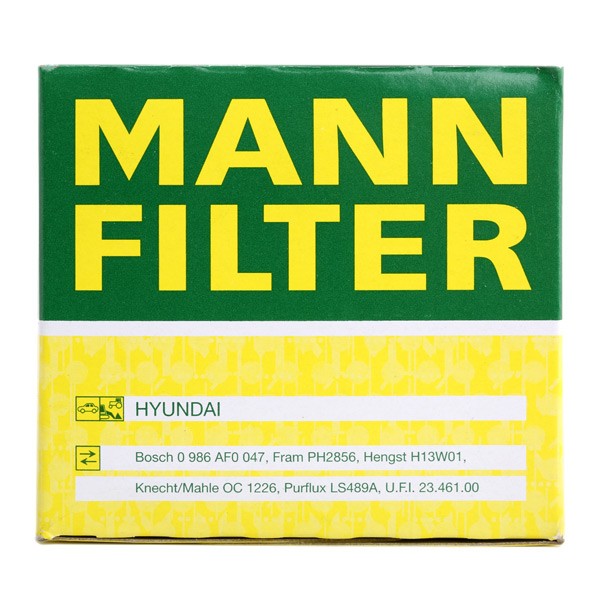 MANN-FILTER W811/80 Engine oil filter M 20 X 1.5, with one anti-return valve, Spin-on Filter