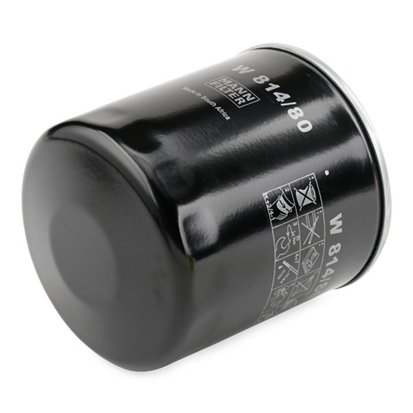 MANN-FILTER W814/80 Engine oil filter M 20 X 1.5, with one anti-return valve, Spin-on Filter
