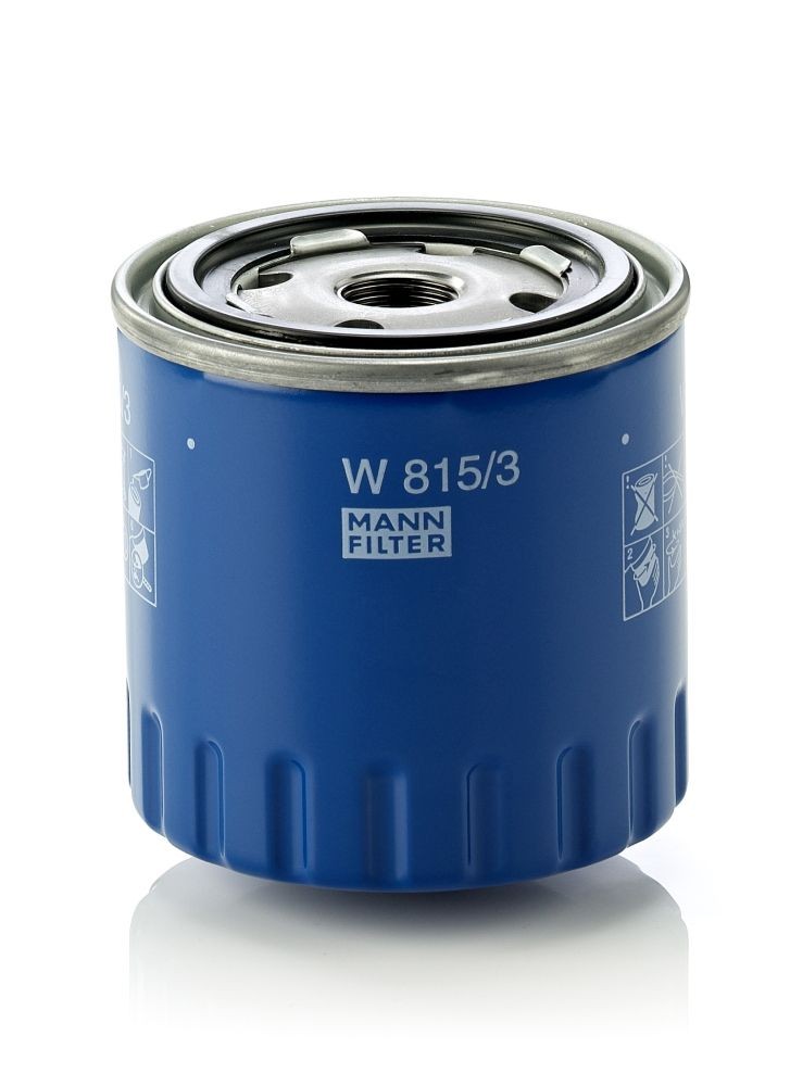 Original MANN-FILTER Engine oil filter W 815/3 for CITROЁN LNA