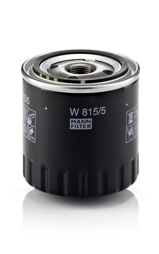 W815/5 Oil filter W 815/5 MANN-FILTER M20x1.5, Spin-on Filter