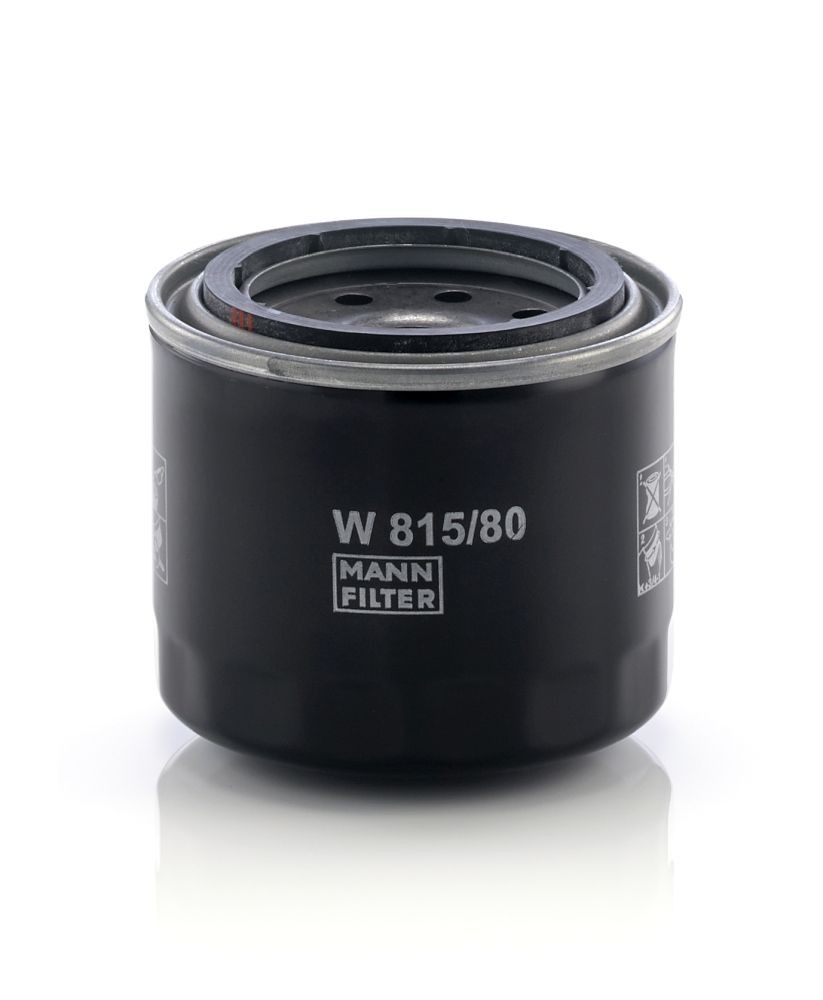 W815/80 Oil filter W 815/80 MANN-FILTER M20x1.5, with one anti-return valve, Spin-on Filter