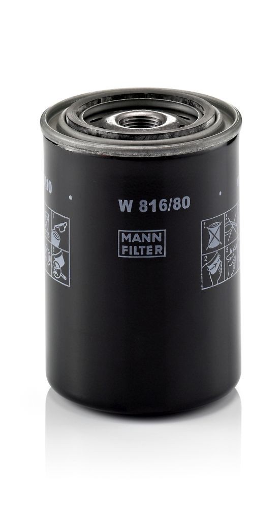 Original MANN-FILTER Engine oil filter W 816/80 for MITSUBISHI GALANT