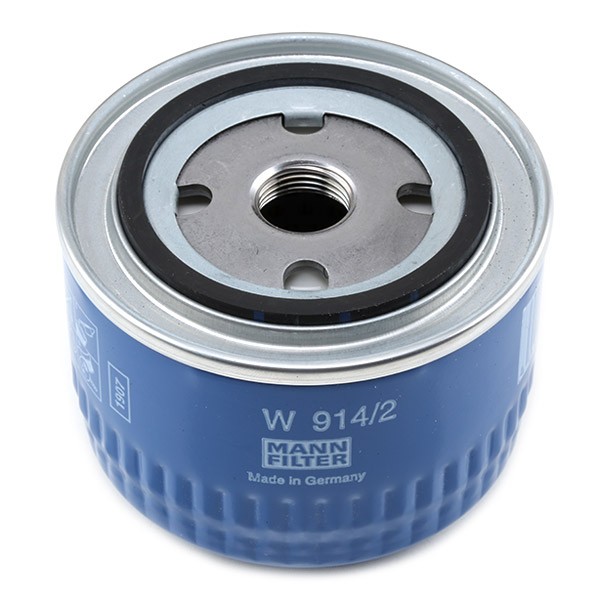W914/2 Oil filter W 914/2 MANN-FILTER 3/4-16 UNF, with one anti-return valve, Spin-on Filter