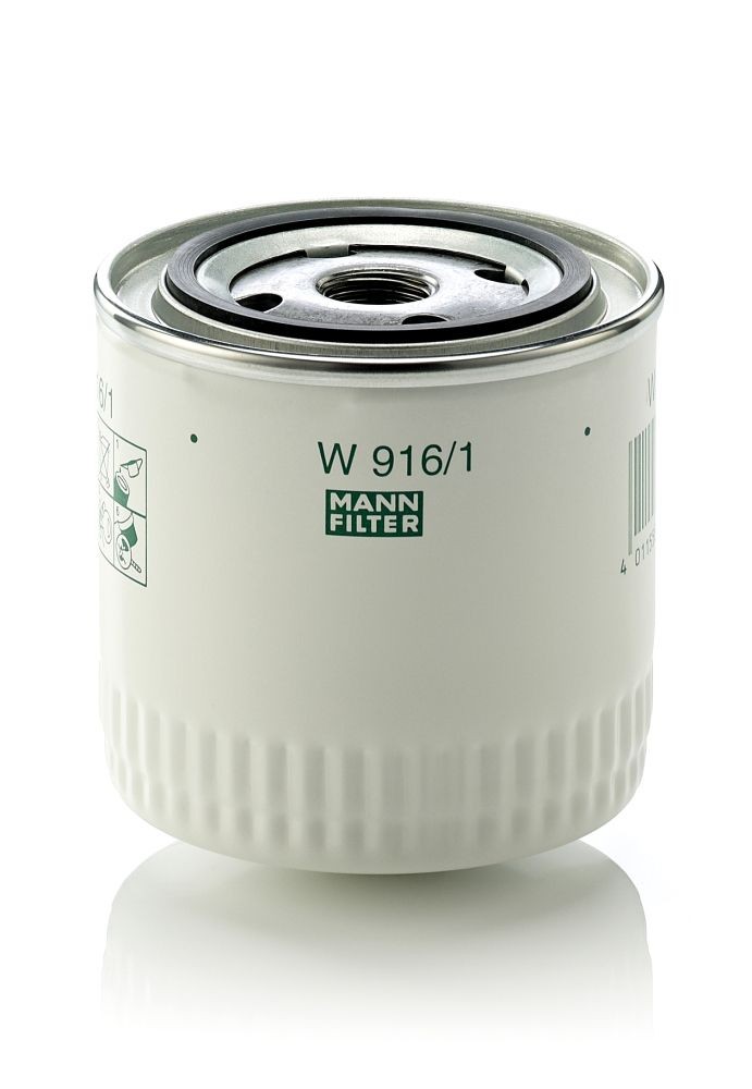 MANN-FILTER W916/1 Engine oil filter 3/4-16 UNF, with one anti-return valve, Spin-on Filter