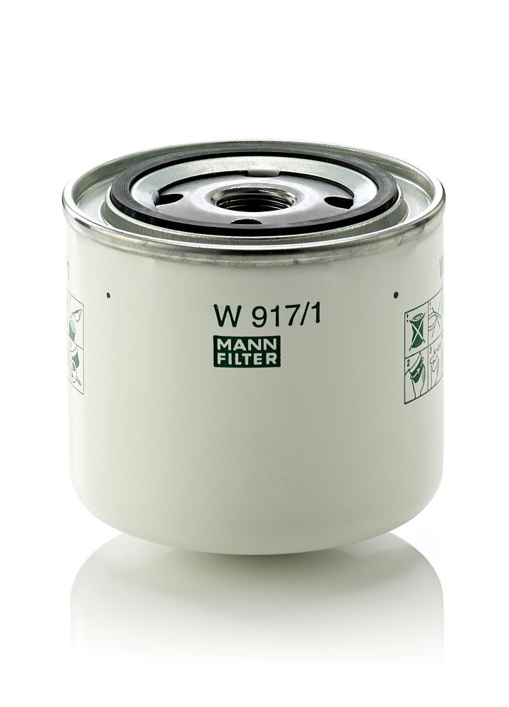 MANN-FILTER W 917/1 Oil filter M 20 X 1.5, with one anti-return valve, Spin-on Filter