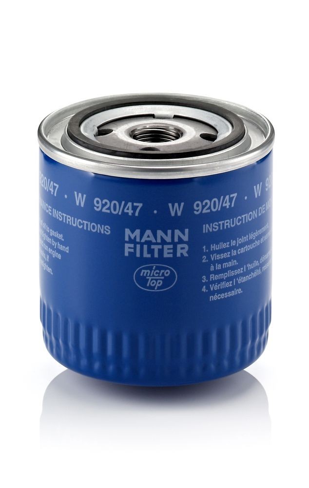 MANN-FILTER M 20 X 1.5, with one anti-return valve, Spin-on Filter Ø: 93mm, Height: 95mm Oil filters W 920/47 buy