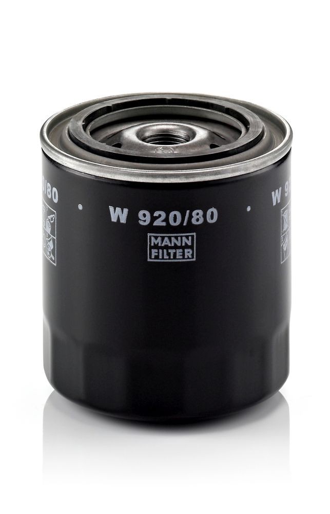 MANN-FILTER W 920/80 Oil filter 3/4-16 UNF, with one anti-return valve, Spin-on Filter