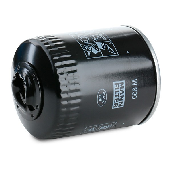 MANN-FILTER W930 Engine oil filter 3/4-16 UNF, with one anti-return valve, Spin-on Filter