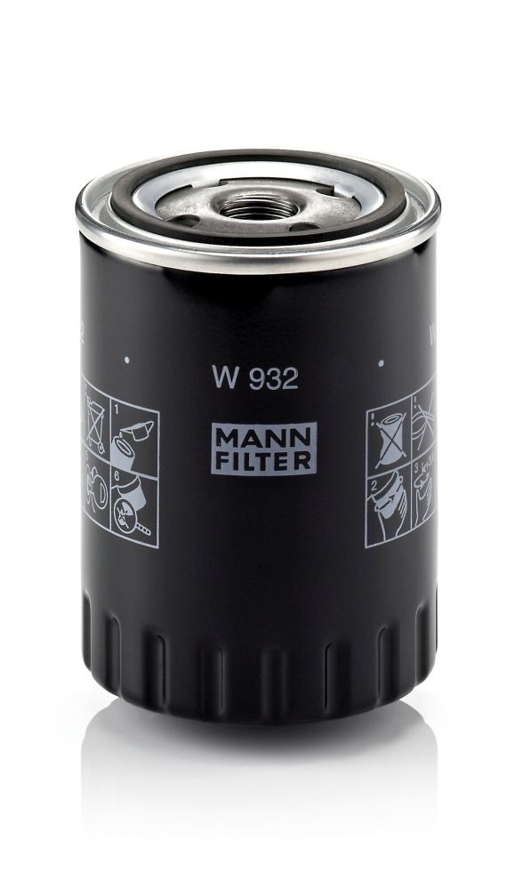 Renault ESPACE Oil filter 963743 MANN-FILTER W 932 online buy