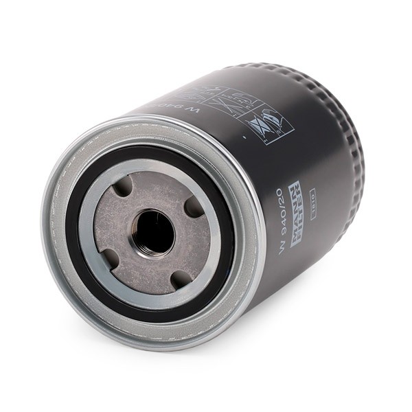 MANN-FILTER W940/20 Engine oil filter 3/4-16 UNF, with two anti-return valves, Spin-on Filter