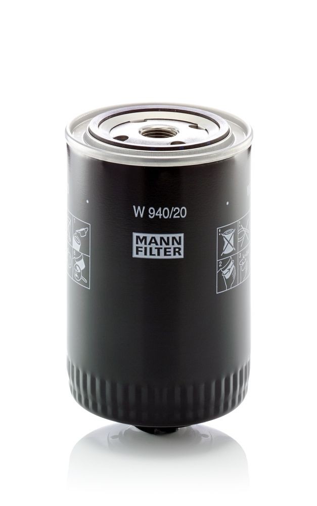 OEM-quality MANN-FILTER W 940/20 Engine oil filter