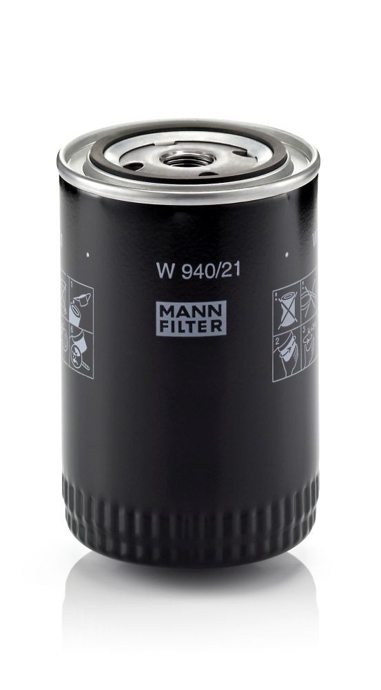 MANN-FILTER W 940/21 Oil filter OPEL OMEGA 1989 in original quality