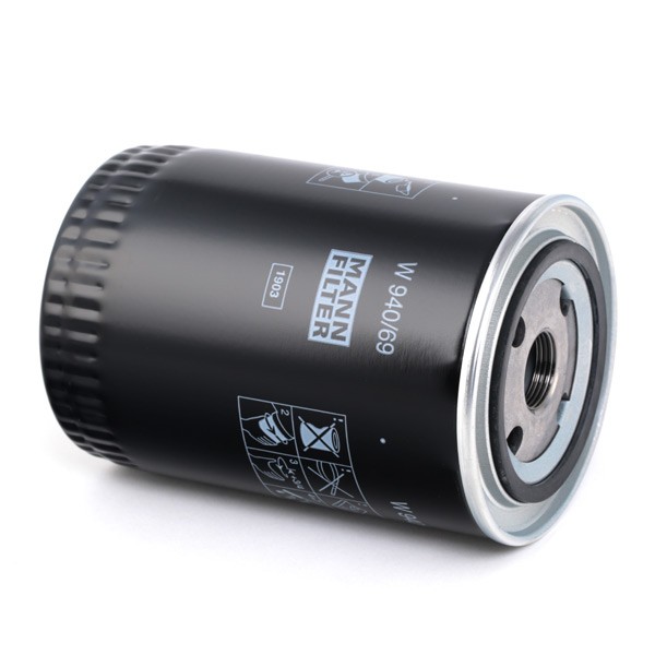 MANN-FILTER W940/69 Engine oil filter M 22 X 1.5, with one anti-return valve, Spin-on Filter