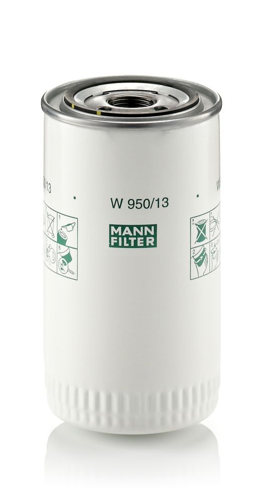 W950/13 Oil filter W 950/13 MANN-FILTER 1-12 UNF, Spin-on Filter